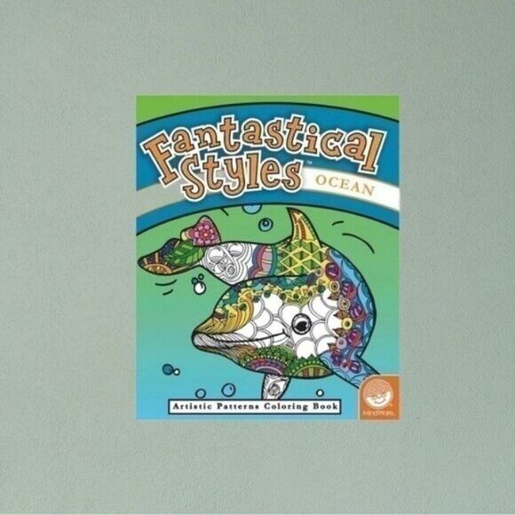 Fantastical Styles: Ocean Artistic Patterns Coloring Book - Picture 1 of 2
